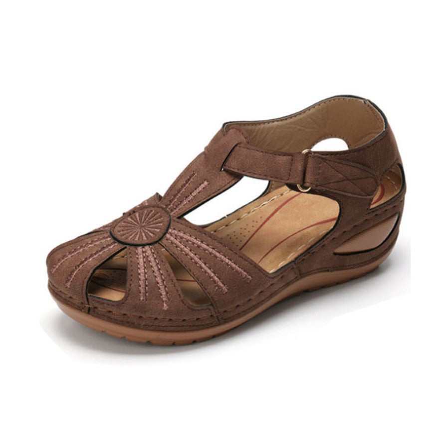 Damen Schnürsandalen mit offenem Zehenbereich und ergonomischer Sohle EB