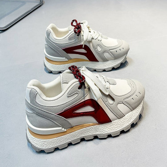 Damen Sportliche Komfort Sneakers mit dämpfender Sohle und einzigartigem Design EB