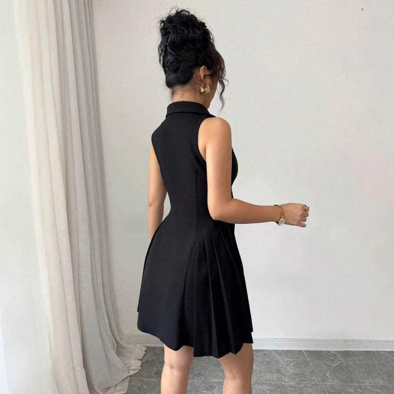 Damen Hemdblusenkleid mit schickem V-Ausschnitt und tailliertem Schnitt EB