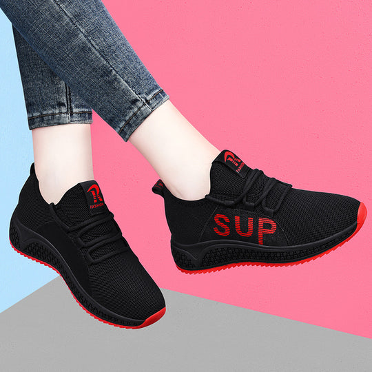 Damen Sportliche Sneakers mit atmungsaktiven Eigenschaften und rutschfester Sohle EB