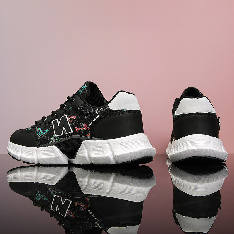 Damen Sportliche Sneakers mit modischem Strukturdesign und atmungsaktiven Materialien EB