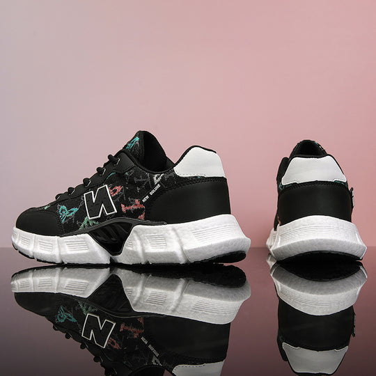 Damen Sportliche Sneakers mit modischem Strukturdesign und atmungsaktiven Materialien EB