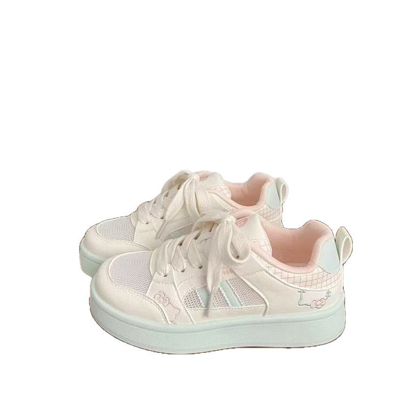 Damen Sportliche Hochsohle Sneakers mit verspieltem Design EB