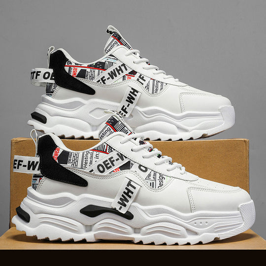 Damen modische Sneaker mit einzigartigem grafischen Design und dämpfender Sohle EB