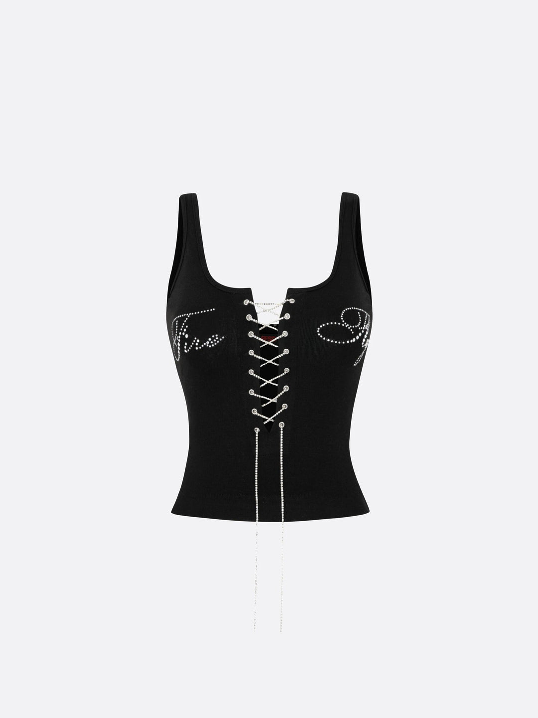Damen Elegantes Knotentop mit perlenverzierten Details EB