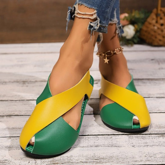 Damen Riemchen-Sandalen mit geschwungenem Design EB