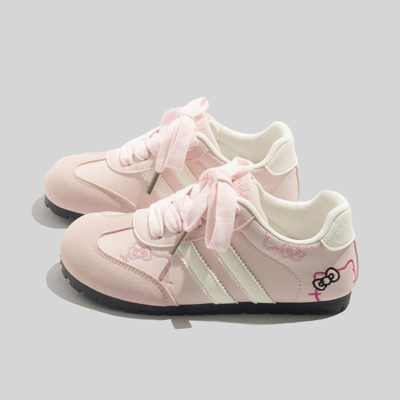 Damen Trendige Sneakers mit verspieltem Hello Kitty Motiv und rutschfester Sohle EB