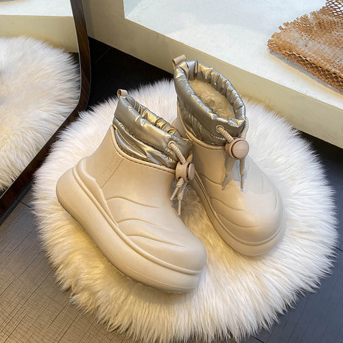 Damen modische Winterstiefel mit dämpfendem Innenfutter und wasserabweisender Oberfläche EB