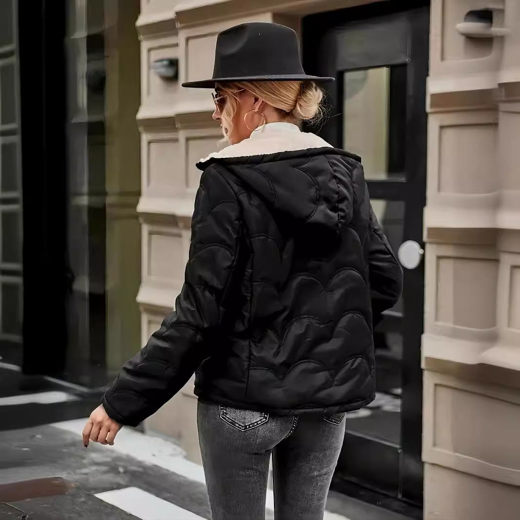 Damen platzsparende und warme Winterjacke EB