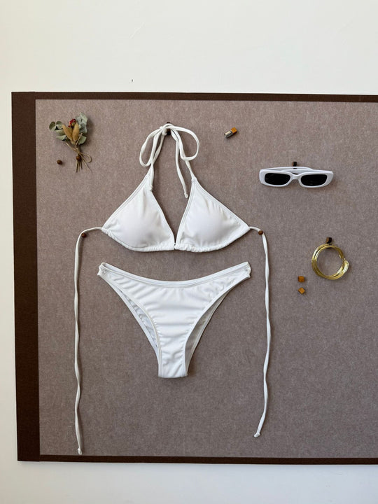 Damen Triangel-Bikini mit Raffung EB