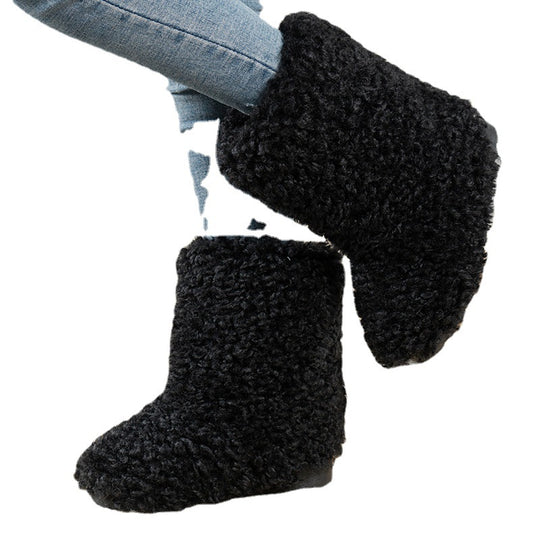 Damen kuschelige Warmhausschuhe aus hochwertigem Fleece EB