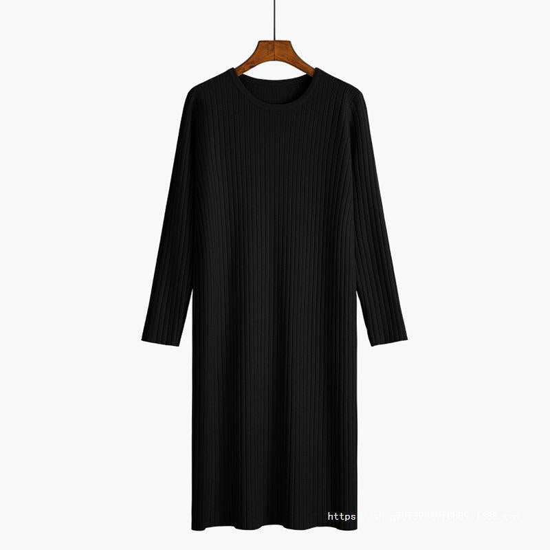Damen Strickkleid mit feiner Rippenstruktur EB