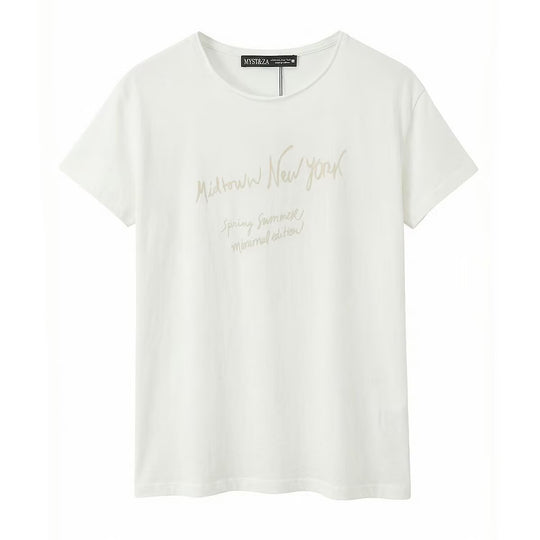 Damen T-Shirt mit minimalistischem Design und exklusivem Druck EB