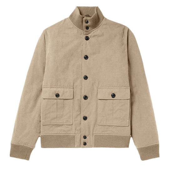 Herren modische Wildlederjacke mit strukturiertem Design EB