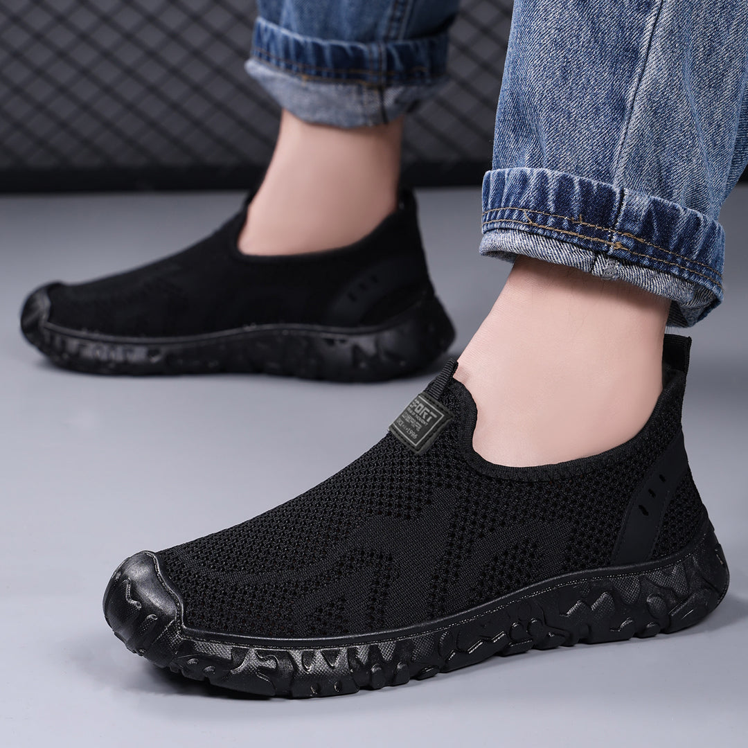 Damen Atmungsaktive Slip-On Freizeitschuhe mit elastischem Design EB