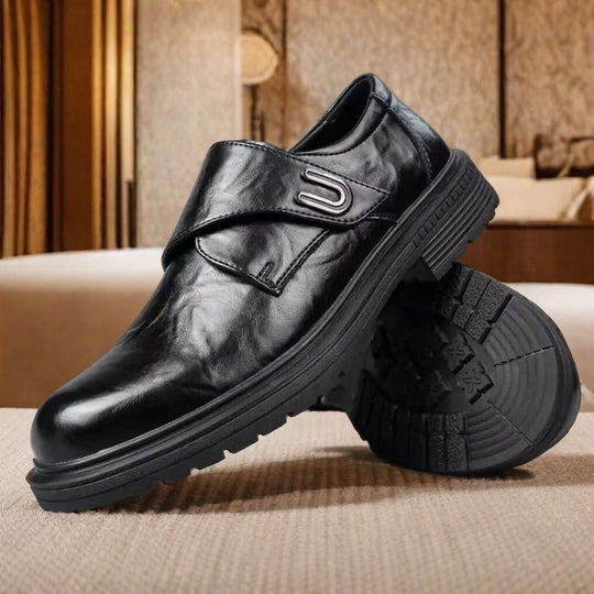 Herren Schnürschuhe mit hoher Tragekomfort und eleganter Lederoptik EB