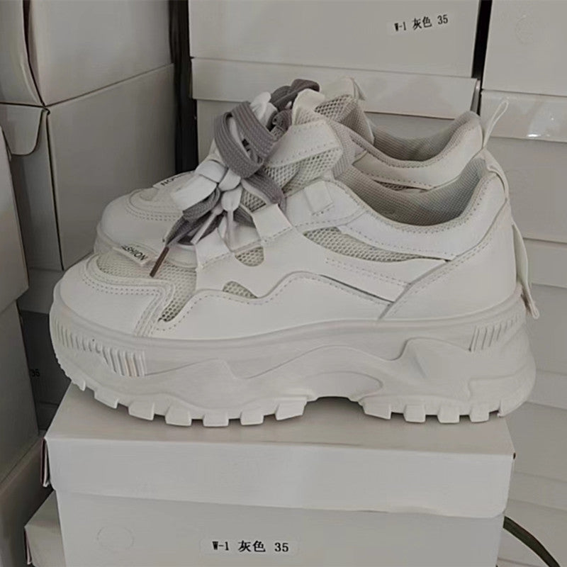 Damen Chunky Sneakers mit atmungsaktivem Obermaterial und rutschfester Sohle EB