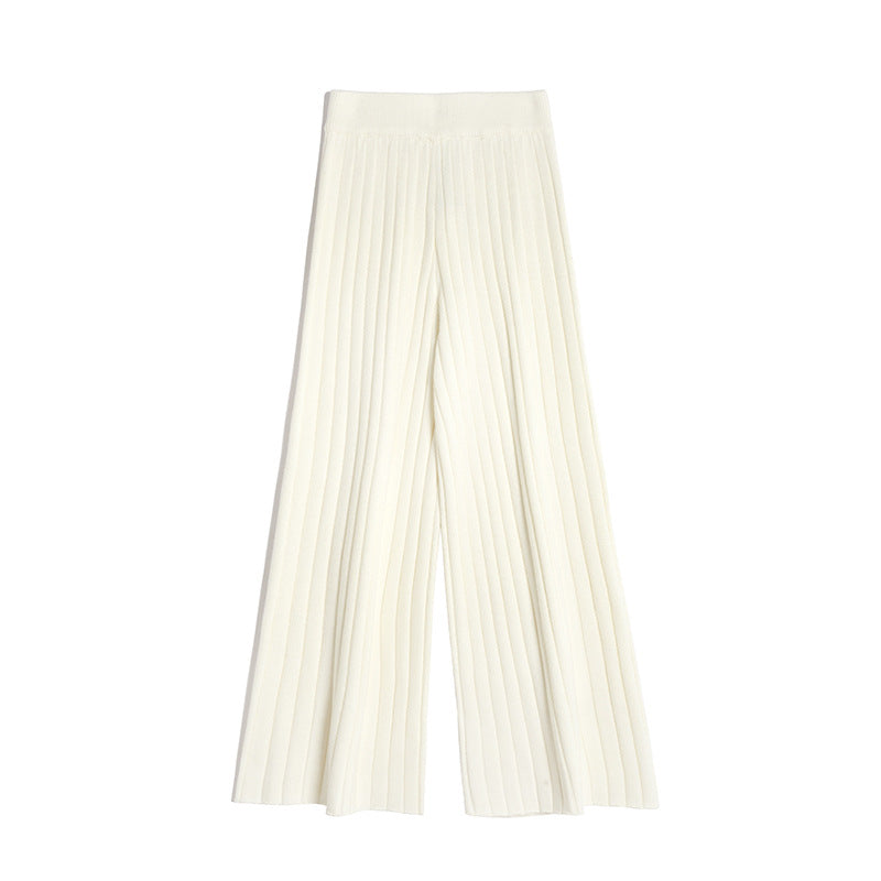 Damen Weitgeschnittene Relaxed-Look Strickhose EB