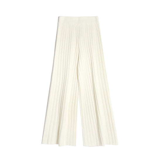 Damen Weitgeschnittene Relaxed-Look Strickhose EB