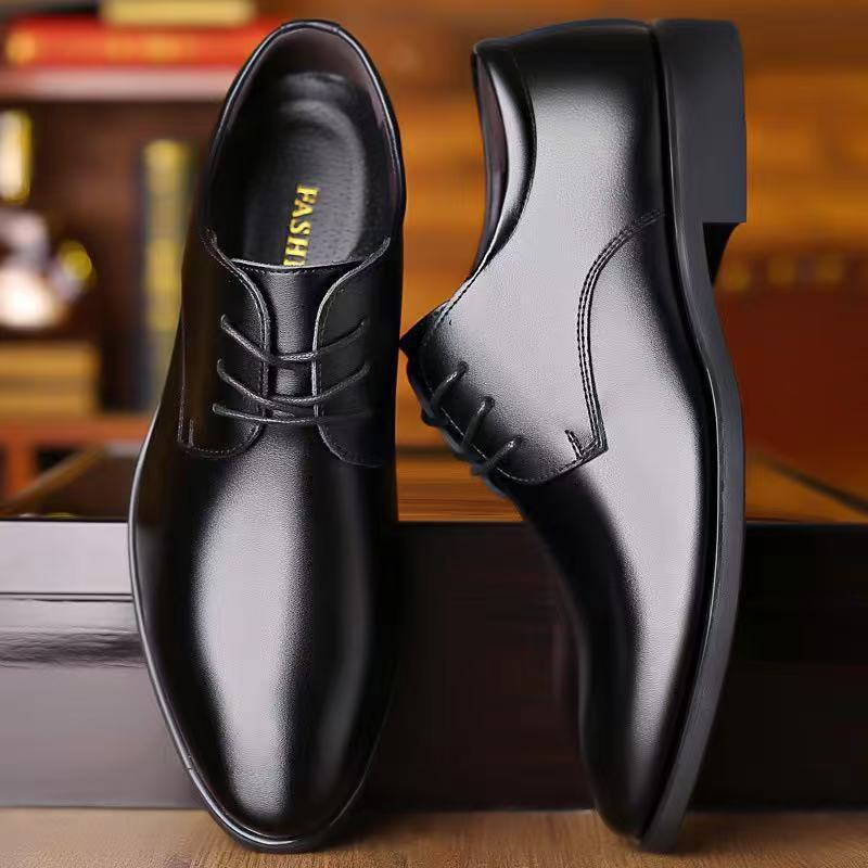 Herren Elegante Lederschnürschuhe mit rutschfester Sohle und komfortablem Innenfutter EB