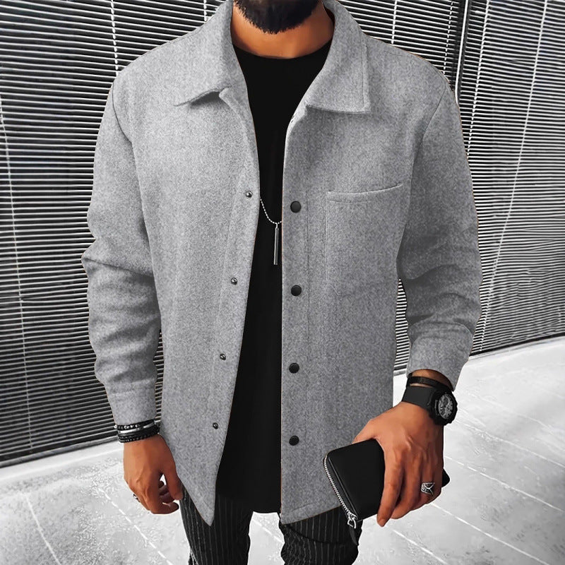 Herren gemütliche und stilvolle Fleecejacke EB