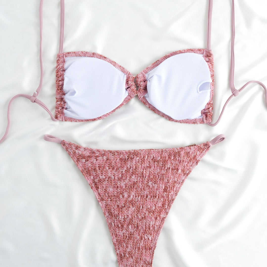 Damen Komfortabler Triangel-Bikini mit raffinierten Details EB