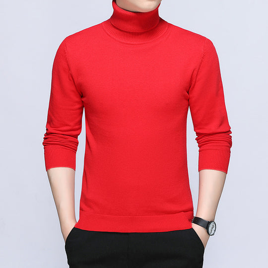 Herren Rollkragenpullover aus hochwertiger, atmungsaktiver Baumwolle EB