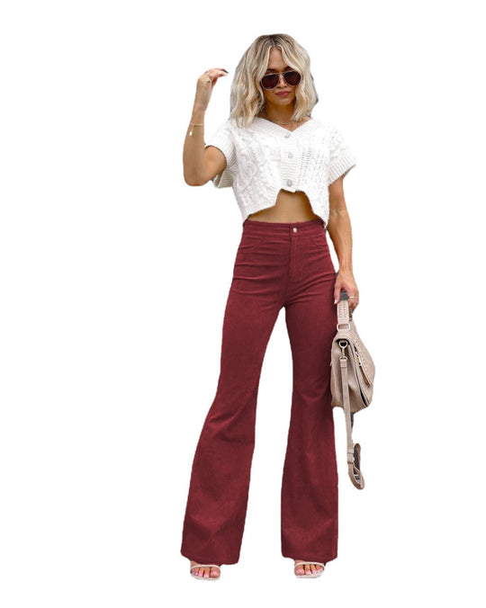 Damen Flared Jeans mit hohem Bund und figurformendem Schnitt EB