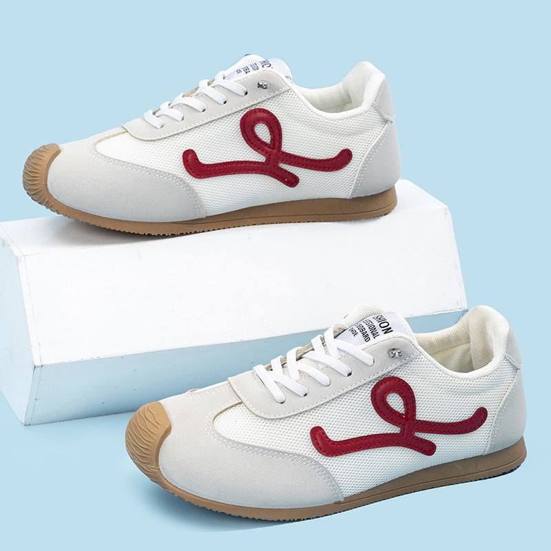 Damen Sportliche Sneakers mit atmungsaktiver Mesh-Oberfläche und rutschfester Sohle EB