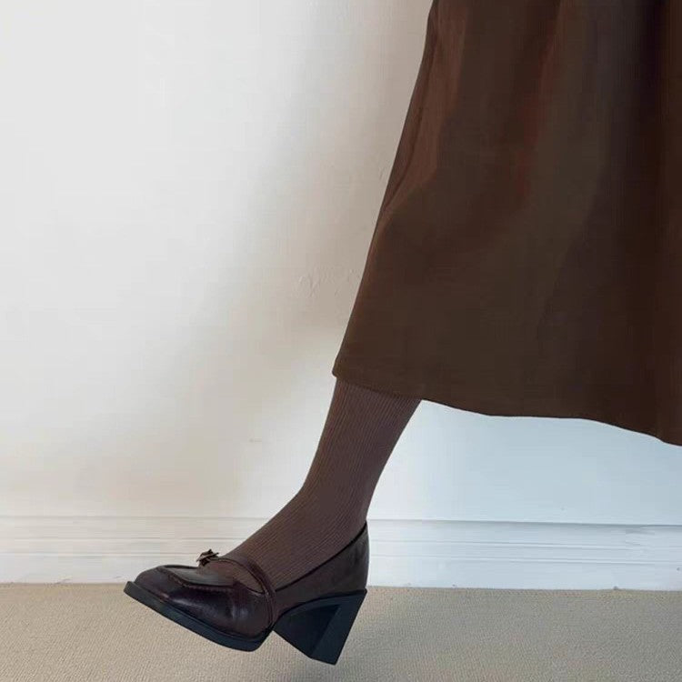 Damen elegante Mary Jane Pumps mit modischem Riemchen und komfortablem Blockabsatz EB