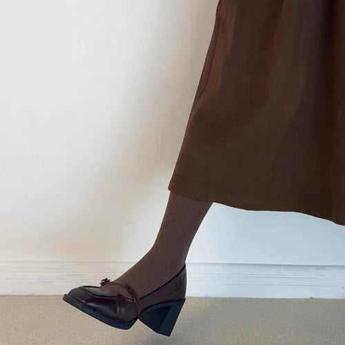 Damen elegante Mary Jane Pumps mit modischem Riemchen und komfortablem Blockabsatz EB