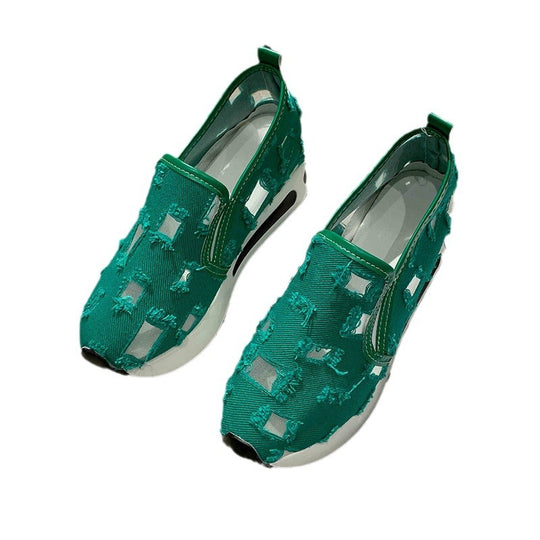 Damen Wedge-Sneaker mit modischem Cut-Out-Design und komfortabler Innensohle EB