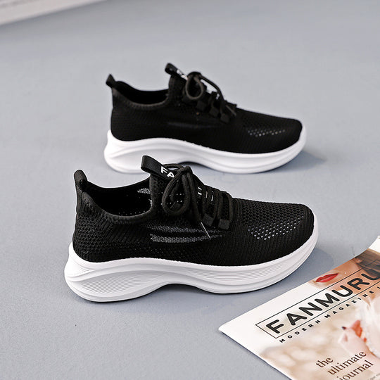 Damen Leichte Atmungsaktive Sneakers mit rutschfester Laufsohle EB