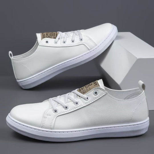 Herren Casual-Leder Sneakers mit rutschfester Sohle und atmungsaktivem Innenfutter EB