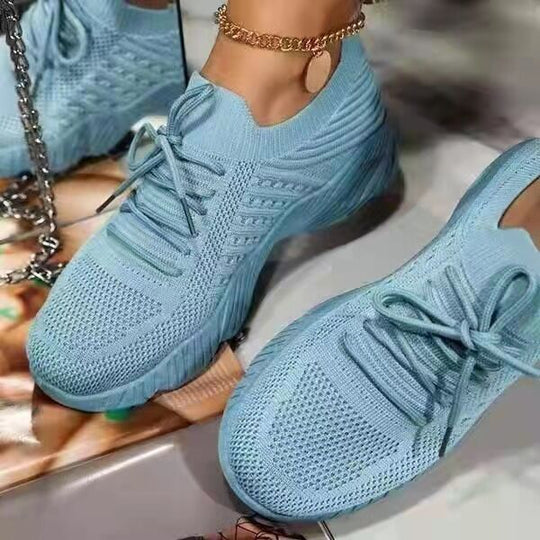 Damen atmungsaktive Sportschuhe mit flexiblem Mesh-Obermaterial und rutschfester Sohle EB
