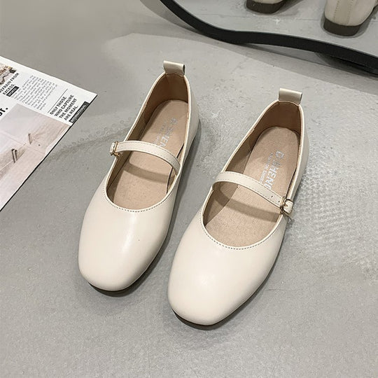 Damen Ballerinas mit elegantem Riemchen und bequemem Fußbett EB