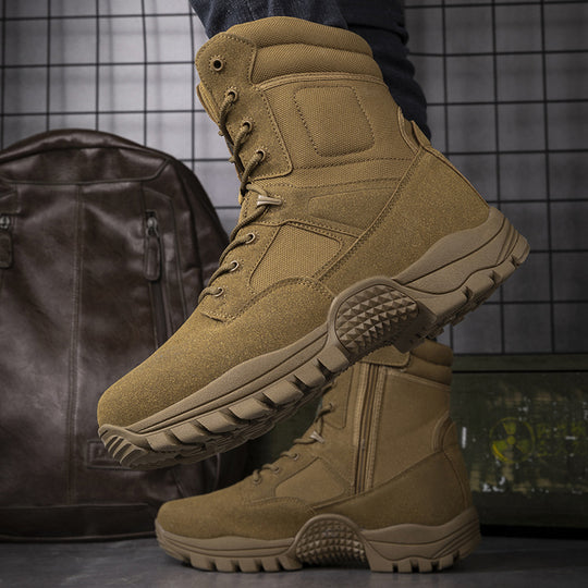 Herren Tactical Stiefel mit strapazierfähigem Obermaterial und hohem Knöchelschutz EB