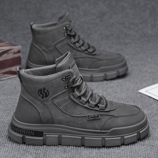 Damen moderne High-Top Sneakers mit stabiler Profilsohle EB
