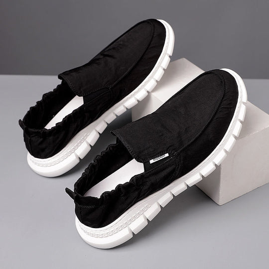 Damen Bequeme Slip-On Sneakers mit elastischem Obermaterial EB