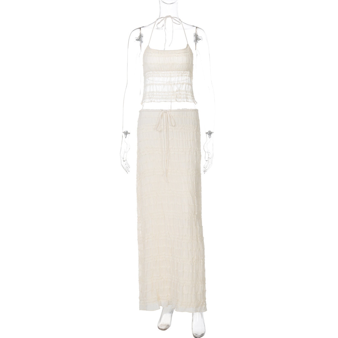 Damen Maxikleid mit schulterfreiem Design und Raffungen EB
