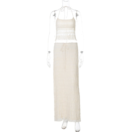 Damen Maxikleid mit schulterfreiem Design und Raffungen EB