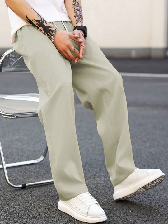 Herren modische Freizeithose mit weiter Passform und elastischem Bund EB