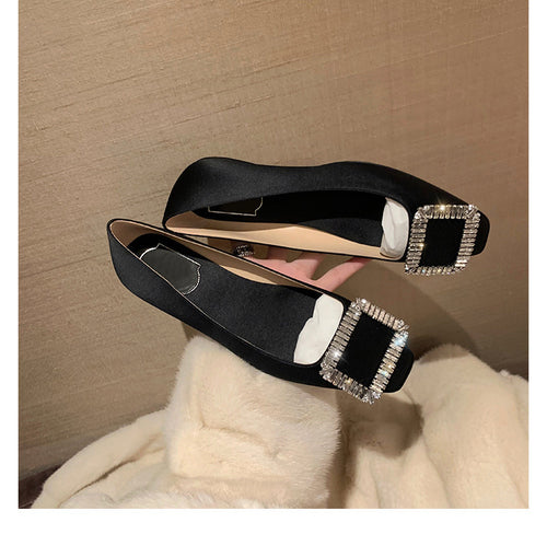 Damen Ballerinas mit funkelndem Strass EB