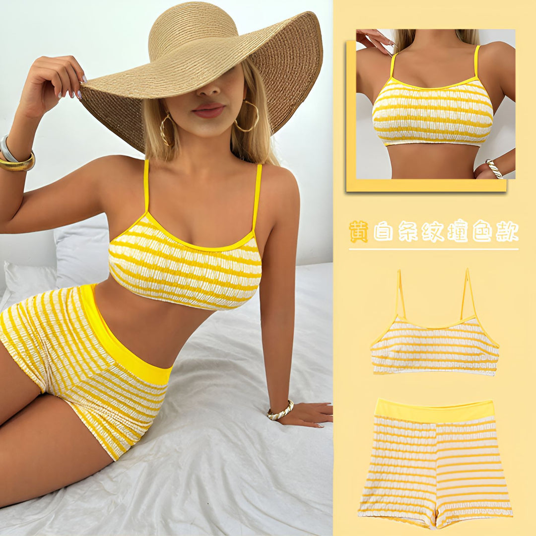 Damen Cropped Top und Shorts Set EB