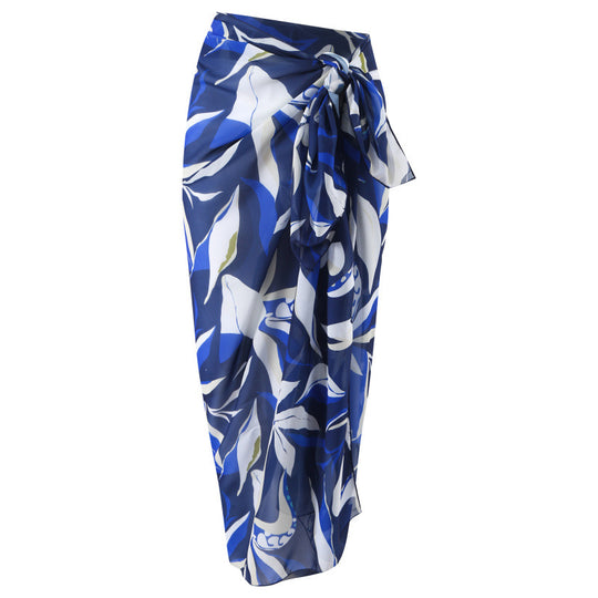 Damen Badeanzug mit elegantem Wickeldesign und voluminösen Rüschendetails EB