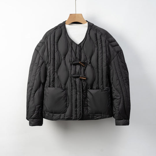 Damen Steppjacke mit praktischem Knopfverschluss und gemütlichen Taschen EB