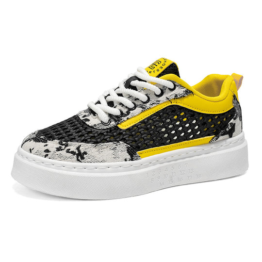 Damen Komfortable Plateau-Sneaker mit atmungsaktivem Obermaterial EB