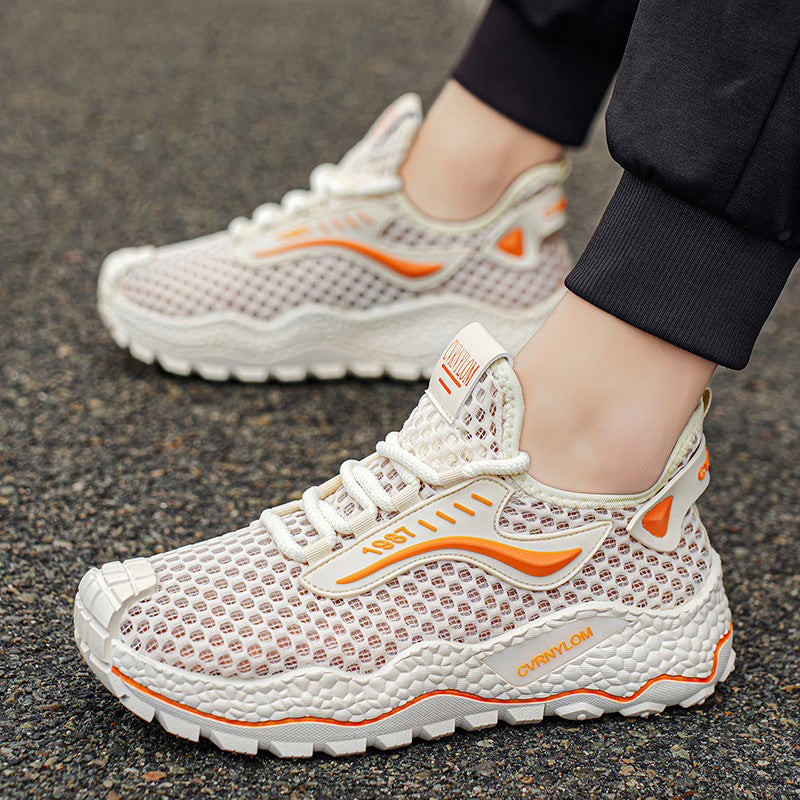 Damen Atmungsaktive Lauf-Sneaker mit rutschfester Sohle und flexibler Dämpfung EB