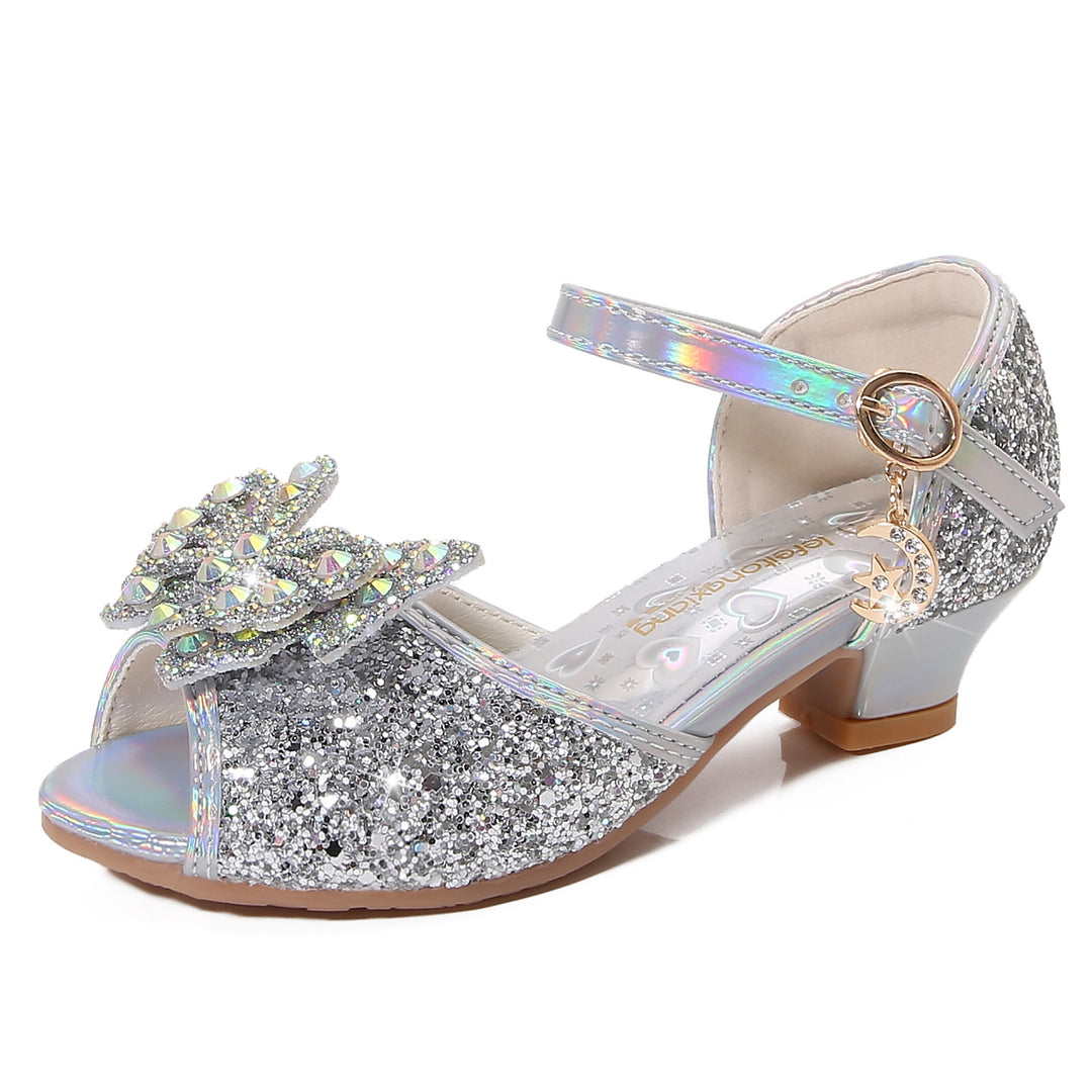 Mädchen Elegante Ballerina Sandalen mit Glitzer und Strass EB