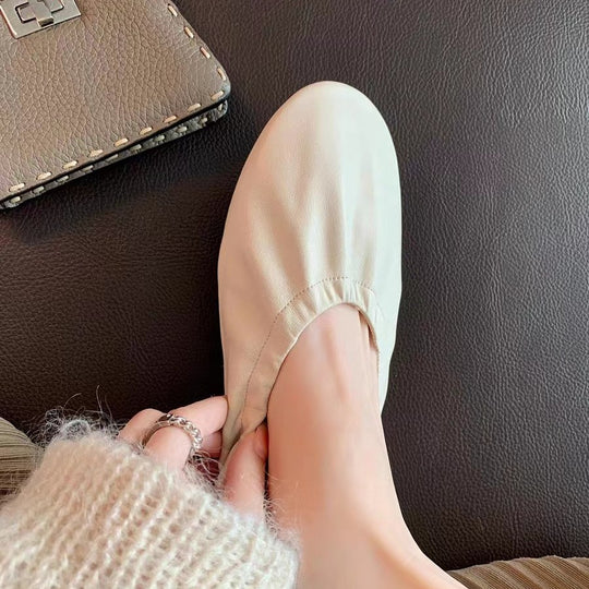 Damen elegante Mokassins mit flexiblem Gummizug EB